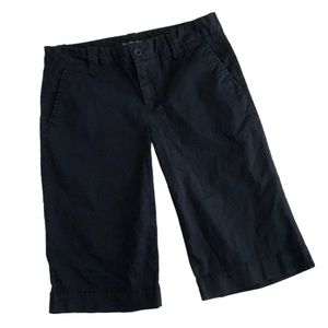 Calvin Klein Black Flat Front Shorts Size 6